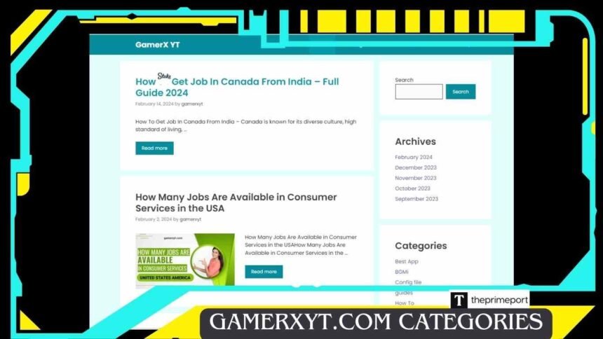 Gamerxyt.com Categories