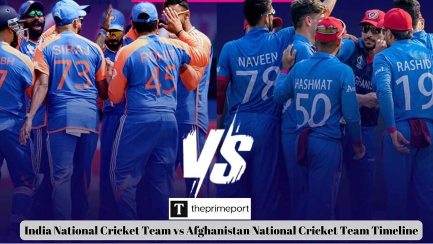 India National Cricket Team vs Afghanistan National Cricket Team Timeline
