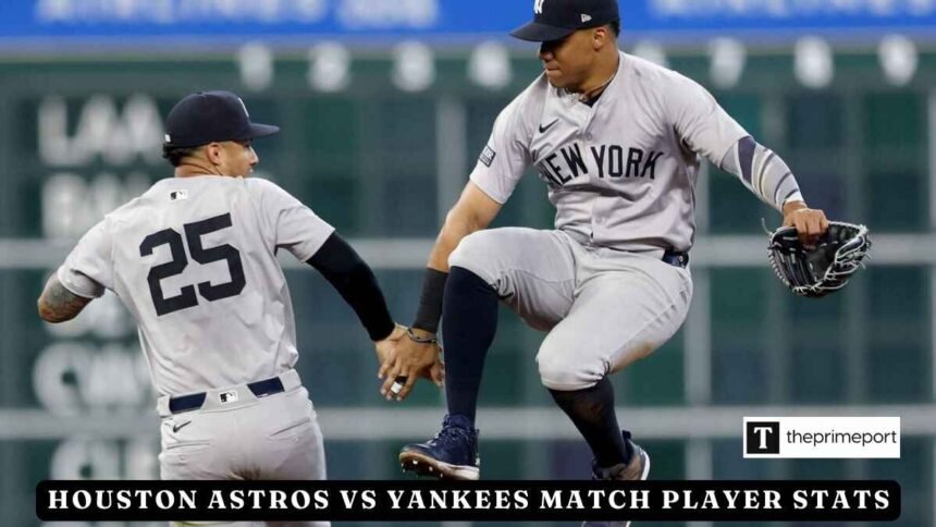 Houston Astros vs Yankees Match Player Stats